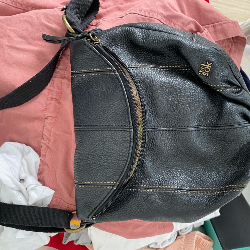 Fold over crossbody satchel